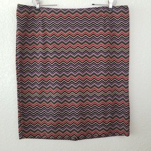 Lane Bryant zig zag pencil skirt 20